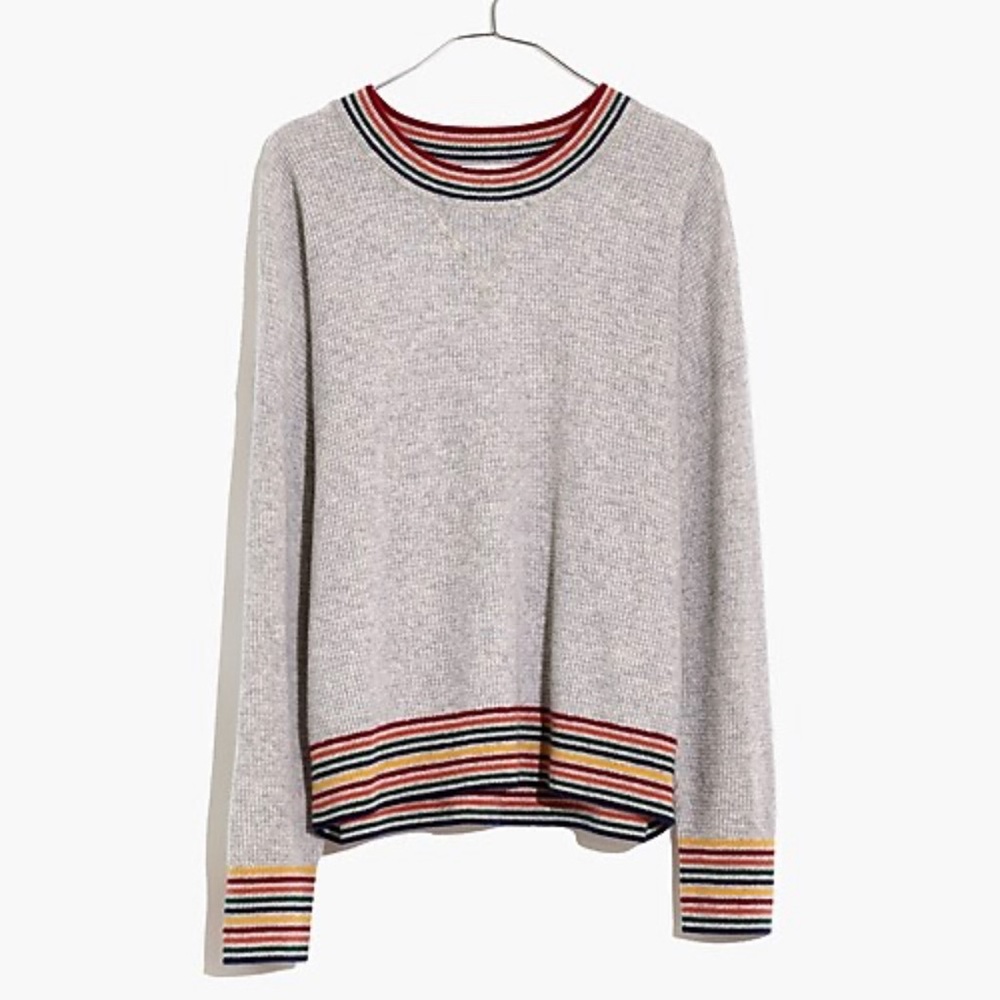 Madewell Rainbow Trim Sweatshirt